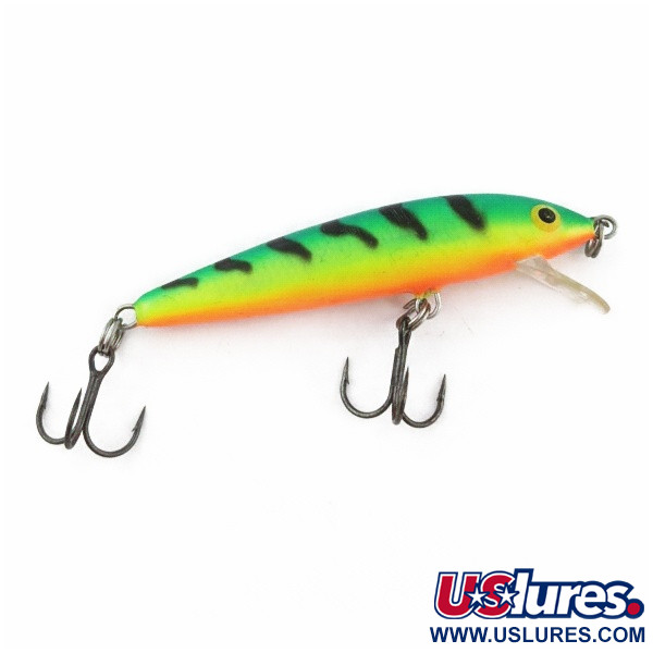 Vintage   Rapala Husky Jerk 7, 1/4oz FT (Fire Tiger) fishing lure #24008