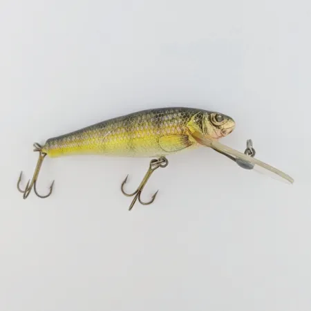 Vintage Bagley Balsa Small Fry Perch, 1/2oz Perch fishing lure #24010