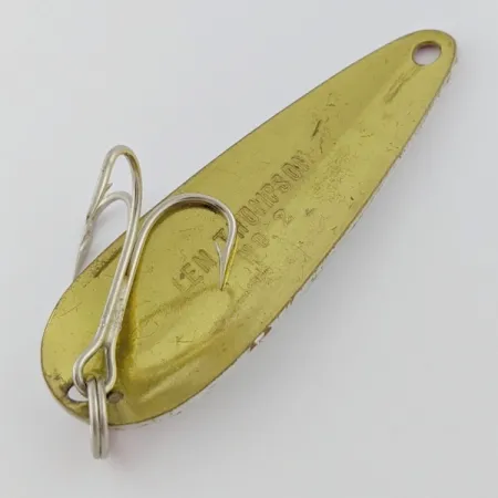 Vintage  Len Thompson #2, 1oz red/gold fishing spoon #24013