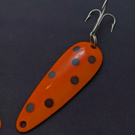 Vintage  Len Thompson #2, 1oz red/gold fishing spoon #24014