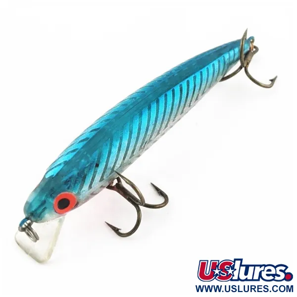Vintage   Rebel Ghost Minnow, 1/8oz blue fishing lure #24015