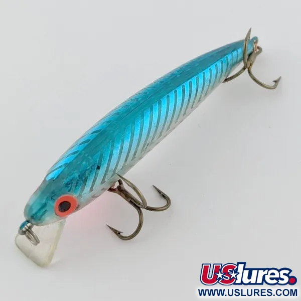 Vintage   Rebel Ghost Minnow, 1/8oz blue fishing lure #24015