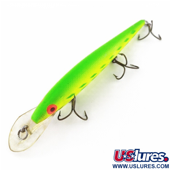 Vintage   Rebel Fastrac  F12, 2/5oz green fishing lure #24016
