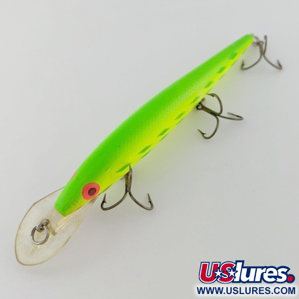 Vintage   Rebel Fastrac  F12, 2/5oz green fishing lure #24016