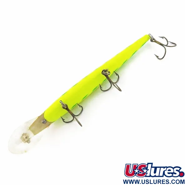 Vintage   Rebel Fastrac  F12, 2/5oz green fishing lure #24016