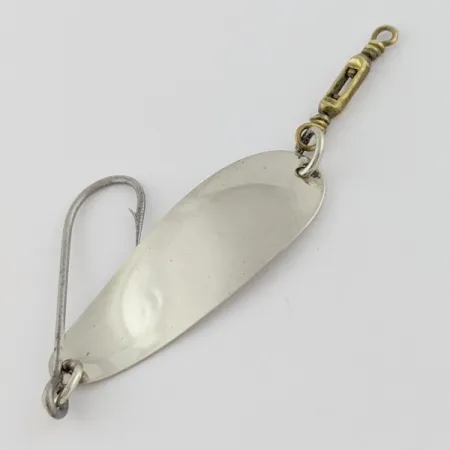 Vintage Luhr Jensen LG Johnson #2, 3/32oz Nickel fishing spoon #24020