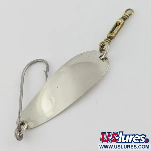 Vintage   Luhr Jensen LG Johnson #2, 3/32oz Nickel fishing spoon #24020