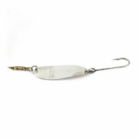 Vintage Luhr Jensen LG Johnson #2, 3/32oz Nickel fishing spoon #24020