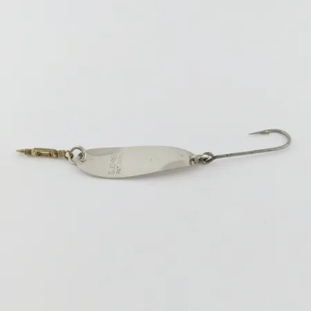 Vintage Luhr Jensen LG Johnson #2, 3/32oz Nickel fishing spoon #24020