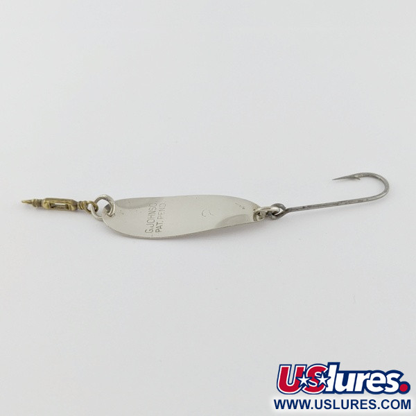 Vintage   Luhr Jensen LG Johnson #2, 3/32oz Nickel fishing spoon #24020