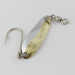 Vintage   Les Davis Canadian Wonder 1, 3/32oz nickel/gold fishing spoon #24021