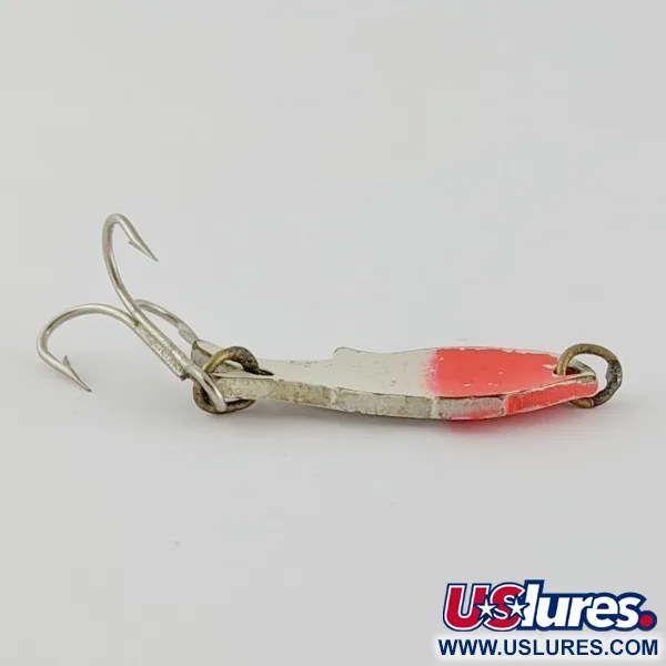 Vintage   Shoff's Triple Teazer, 1/8oz  Red / White fishing spoon #24023