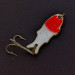 Vintage   Shoff's Triple Teazer, 1/8oz  Red / White fishing spoon #24023