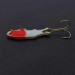 Vintage   Shoff's Triple Teazer, 1/8oz  Red / White fishing spoon #24023