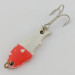 Vintage   Shoff's Triple Teazer, 1/8oz  Red / White fishing spoon #24023