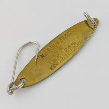 Vintage Luhr Jensen Needlefish 1, 1/16oz Frog fishing spoon #24025