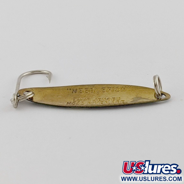 Vintage   Luhr Jensen Needlefish 1, 1/16oz Frog fishing spoon #24025