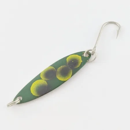 Vintage Luhr Jensen Needlefish 1, 1/16oz Frog fishing spoon #24025
