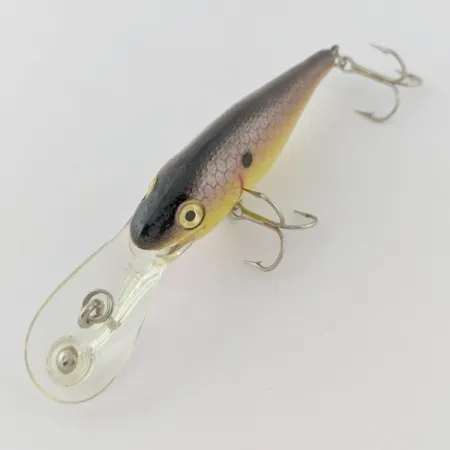 Vintage Rebel Double Deep Shad, 3/16oz brown/yellow fishing lure #24030