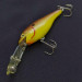 Vintage   Rebel Double Deep Shad, 3/16oz brown/yellow fishing lure #24030