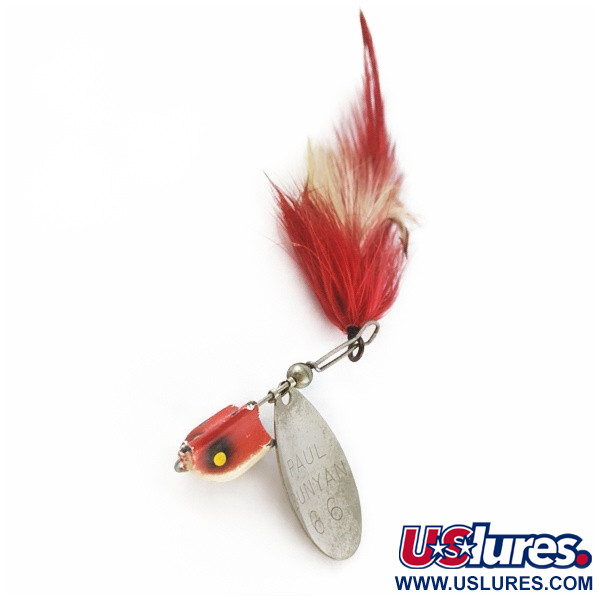 Vintage   Paul Bunyan 66, 2/5oz red spinning lure #24033