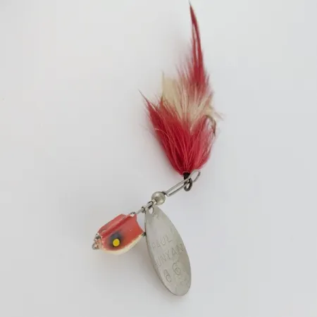 Vintage Paul Bunyan 66, 2/5oz red spinning lure #24033