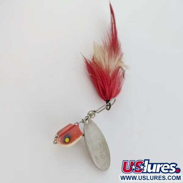 Vintage   Paul Bunyan 66, 2/5oz red spinning lure #24033