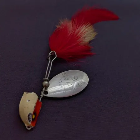 Vintage Paul Bunyan 66, 2/5oz red spinning lure #24033