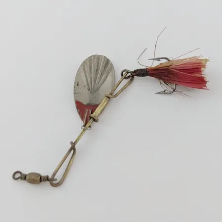 Vintage G.M. Skinner 3 ( pat. Canada 1874), 3/16oz Silver/red spinning lure #24034
