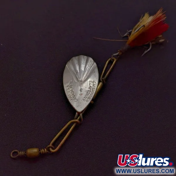 Vintage  Other G.M. Skinner 3 ( pat. Canada 1874), 3/16oz Silver/red spinning lure #24034