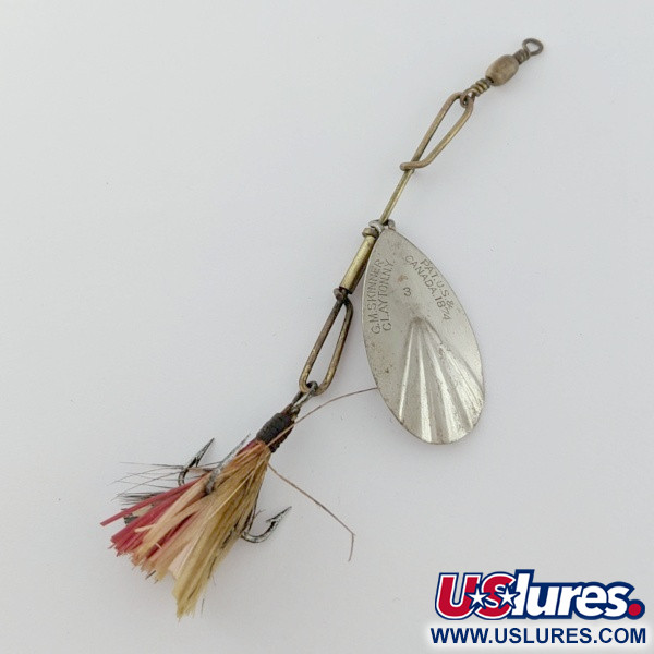 Vintage  Other G.M. Skinner 3 ( pat. Canada 1874), 3/16oz Silver/red spinning lure #24034