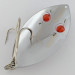 Vintage   Herter's Glass Eye Spoon, 2oz nickel/red eyes fishing spoon #24036