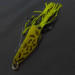 Vintage   Strike King Timber King, 1/2oz yellow frog fishing spoon #24039