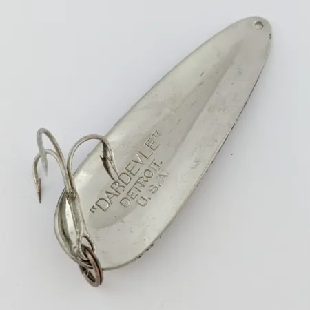 Vintage Eppinger Dardevle Detroit (1930s), 1oz Black Devle fishing spoon #24040