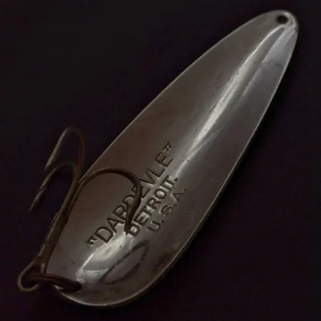 Vintage Eppinger Dardevle Detroit (1930s), 1oz Black Devle fishing spoon #24040