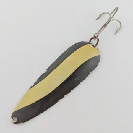 Vintage Eppinger Dardevle Detroit (1930s), 1oz Black Devle fishing spoon #24040