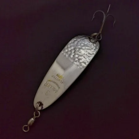Vintage Miller Flutter Spin 3, 1/2oz Silver #24041
