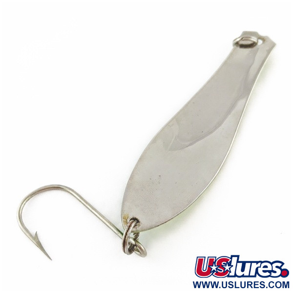 Vintage  Prescott Spinner Little Doctor 275, 3/4oz Никель/зелёный fishing spoon #24042