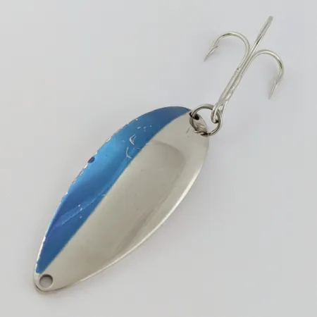 Vintage Seneca Little Cleo (Hula Girl), 3/4oz nickel/blue fishing spoon #24050