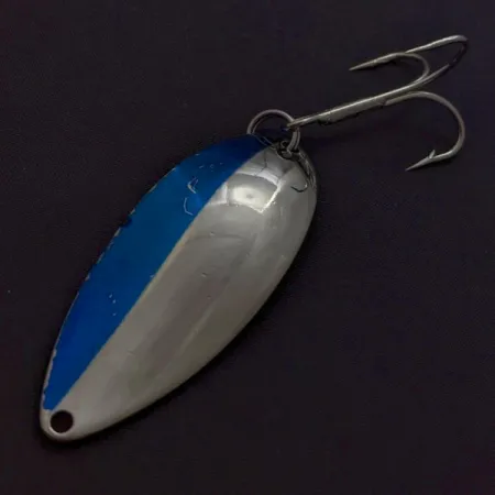 Vintage Seneca Little Cleo (Hula Girl), 3/4oz nickel/blue fishing spoon #24050