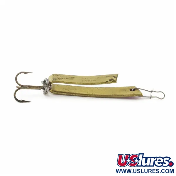 Vintage  Luhr Jensen Super-Duper 503, 1/8oz black/gold/red fishing spoon #24052