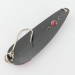 Vintage  Red Eye Lures Red Eye Evil Eye, 1/3oz black fishing spoon #24054