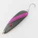 Vintage  Red Eye Lures Red Eye Evil Eye, 1/3oz black fishing spoon #24054