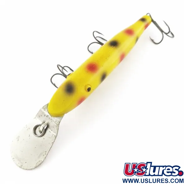Vintage   Creek Chub Pikie , 3/4oz Yellow fishing lure #24056