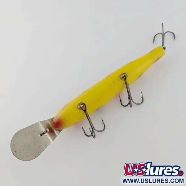 Vintage   Creek Chub Pikie , 3/4oz Yellow fishing lure #24056