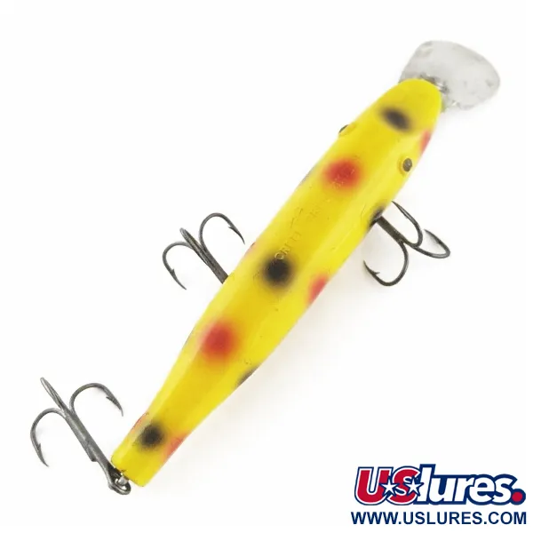 Vintage   Creek Chub Pikie , 3/4oz Yellow fishing lure #24056