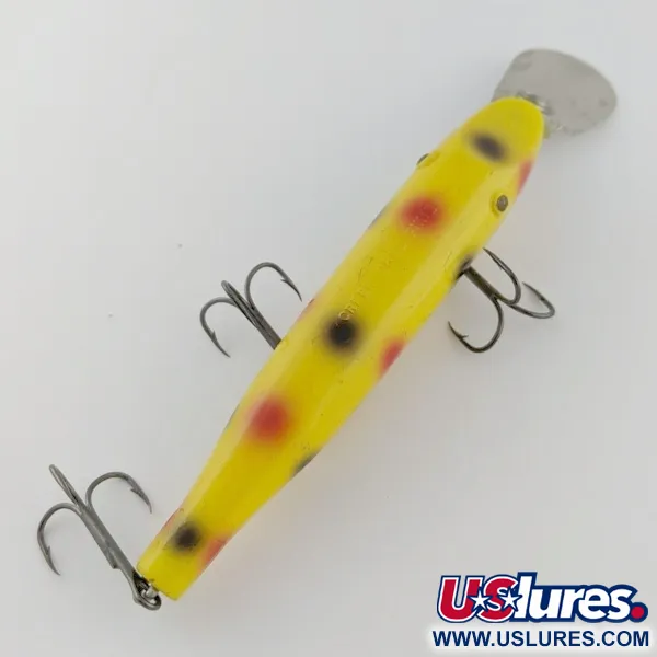 Vintage   Creek Chub Pikie , 3/4oz Yellow fishing lure #24056