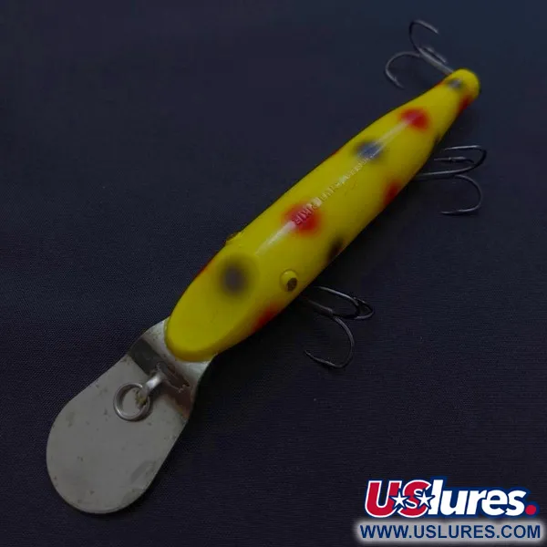 Vintage   Creek Chub Pikie , 3/4oz Yellow fishing lure #24056