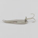 Vintage   Luhr Jensen Hot Shot W, 3/64oz nickel fishing spoon #24061