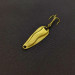 Vintage   Luhr Jensen Hot Shot W, 3/64oz gold fishing spoon #24062